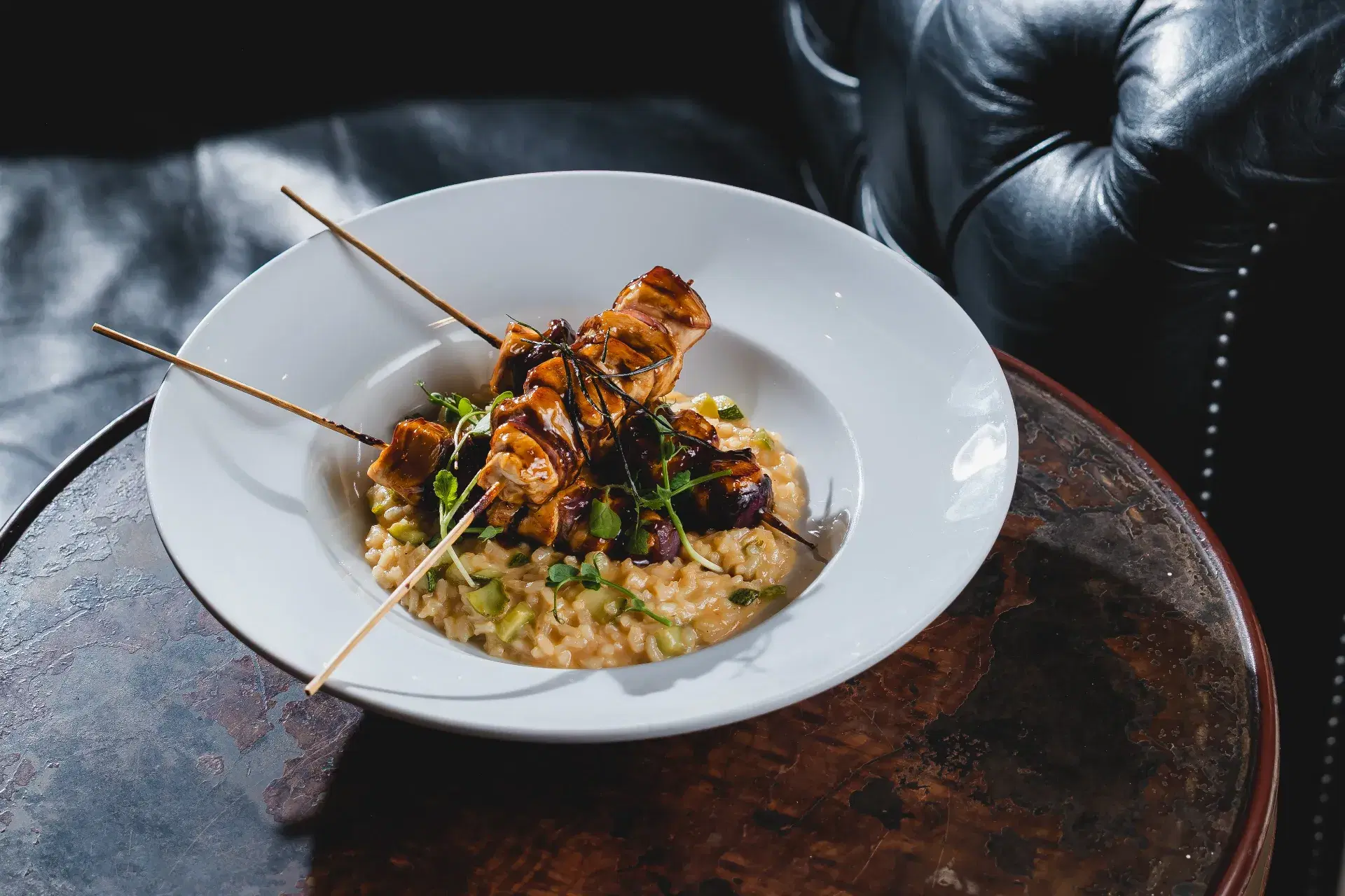 Brochetes De Frango Ao Teriyaki